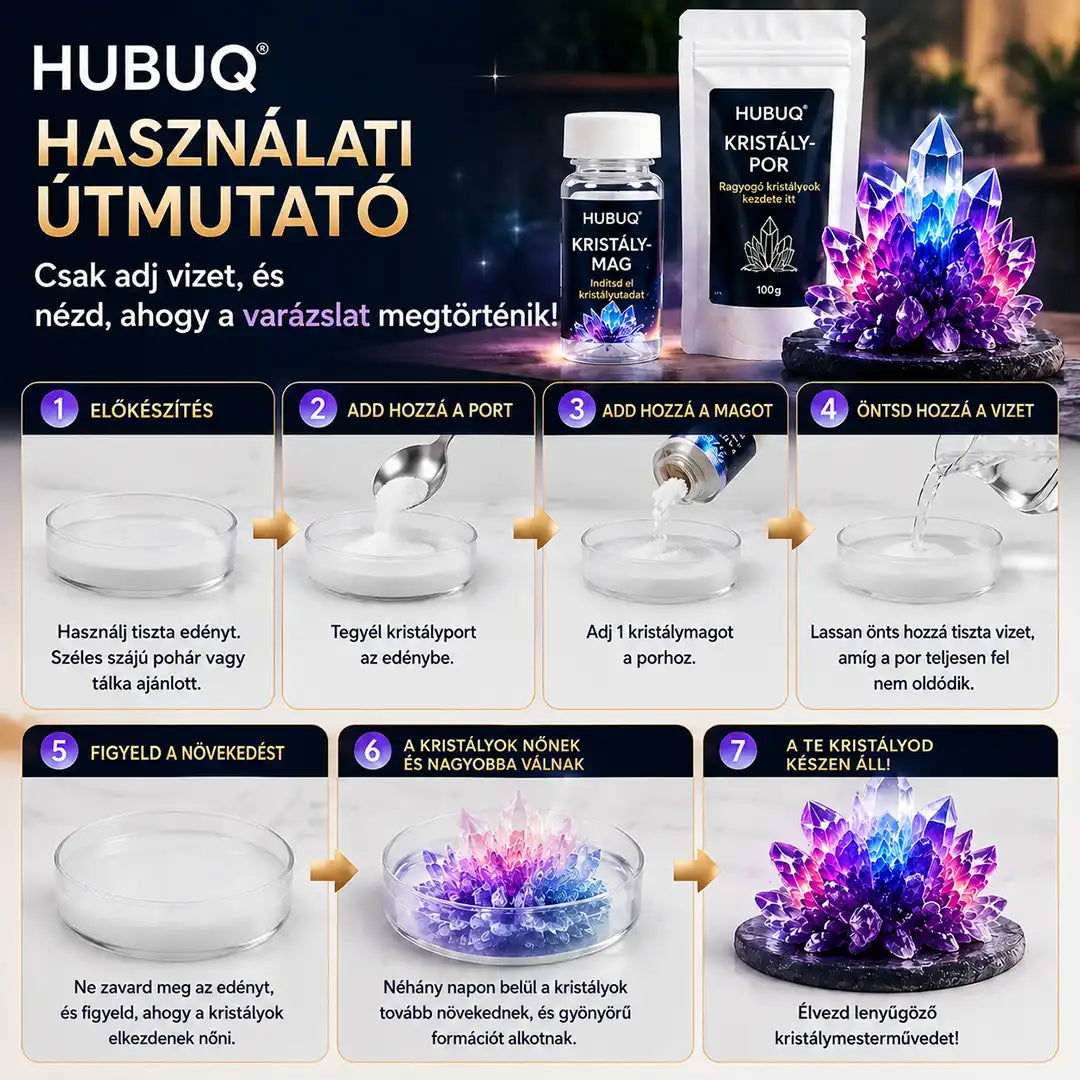 HUBUQ® Luxury Crystal Atelier – Premium Crystal Growth Powder