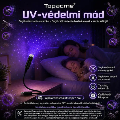 Topacme®🔮 2 az 1-ben: Lenyűgöző vetítés & Lila szemvédő fénymód