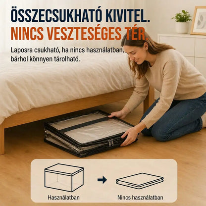 🎁💞UTOLSÓ NAP – 50% KEDVEZMÉNY ✨📦WYVCK® Nagyméretű, strapabíró, vastag falú, átlátszó műanyag tárolódobozok